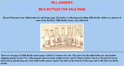 Desktop Screenshot of milkbottlesforsale.com